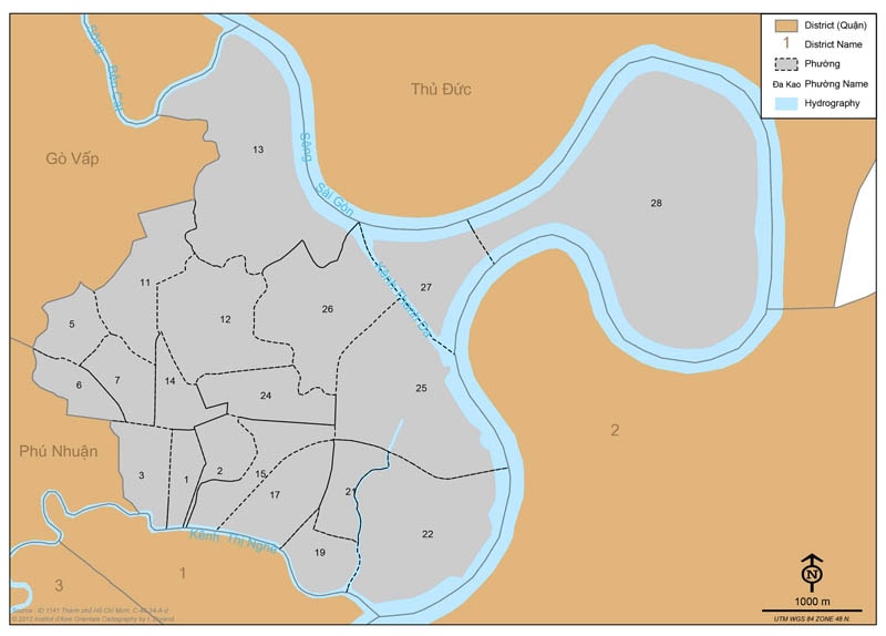 The geography of Binh Thanh District
